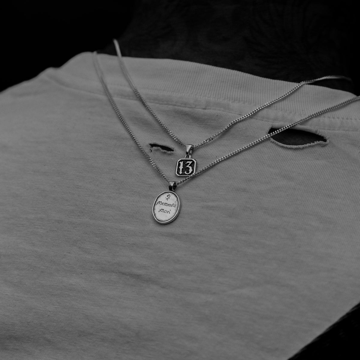 13 Pendant - Solid 9ct. Gold
