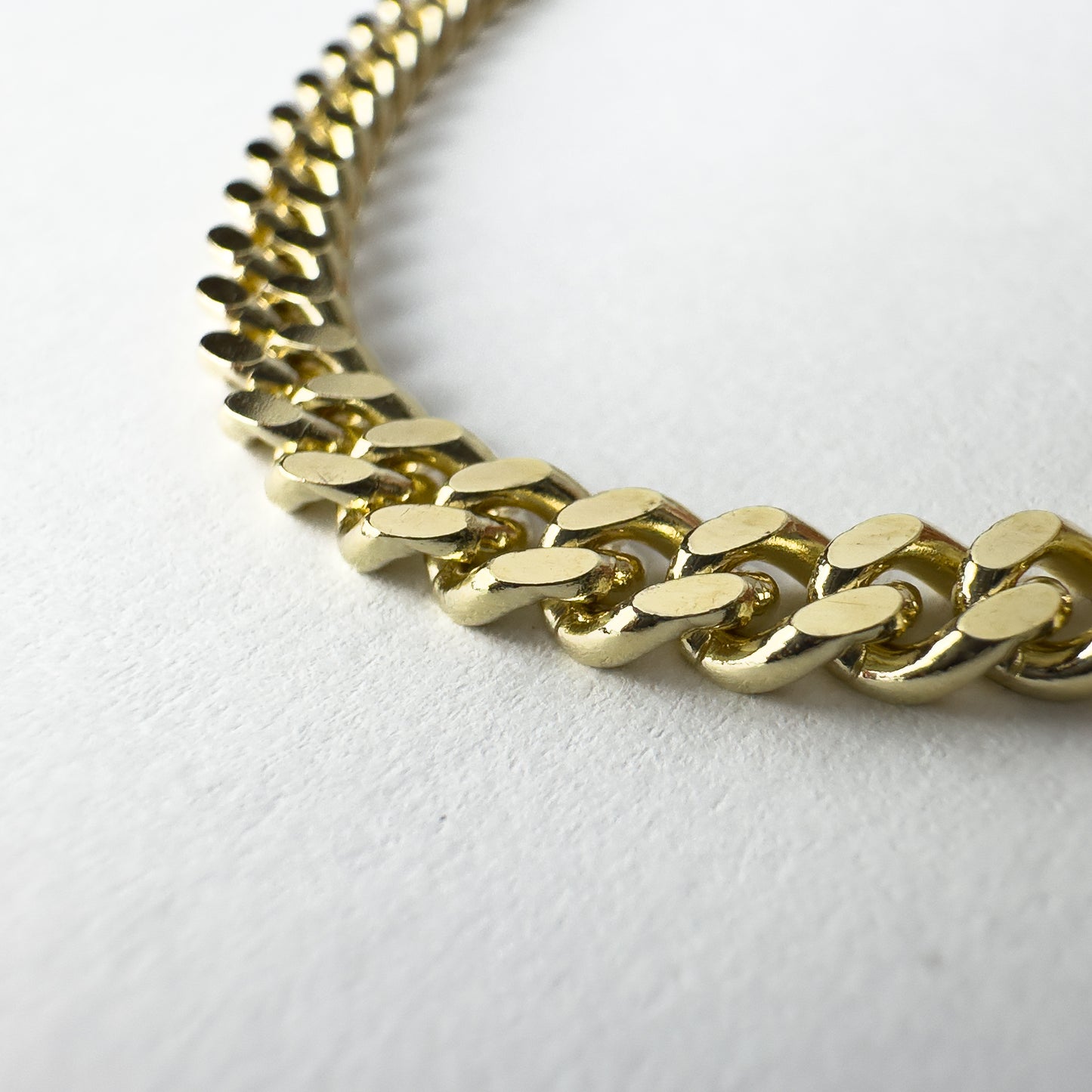 Curb Necklace - Solid 9ct. Gold