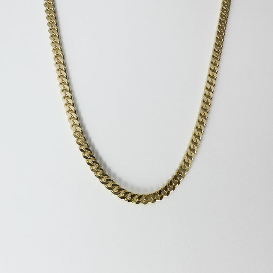 Curb Necklace - Solid 9ct. Gold