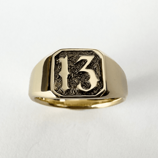 13, Lucky For Some - Gold Signet