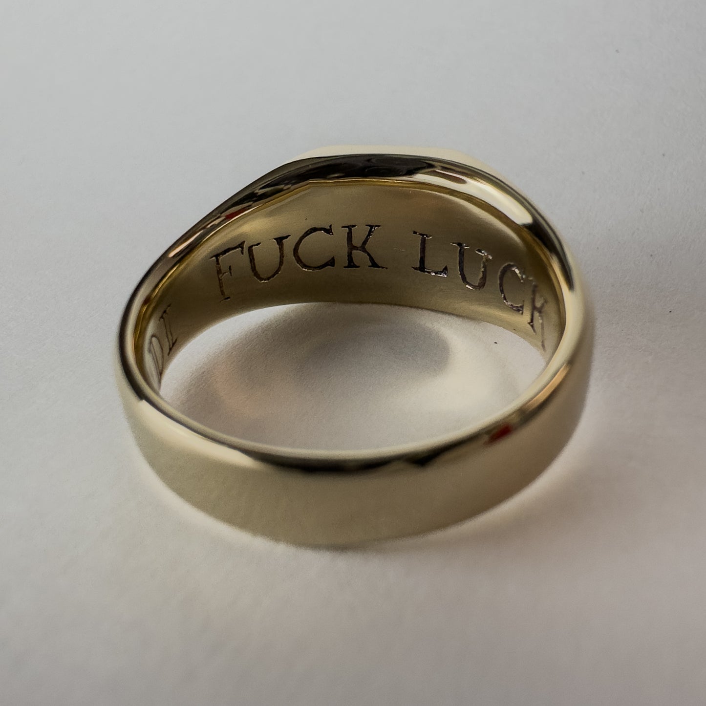 13, Lucky For Some - Gold Signet