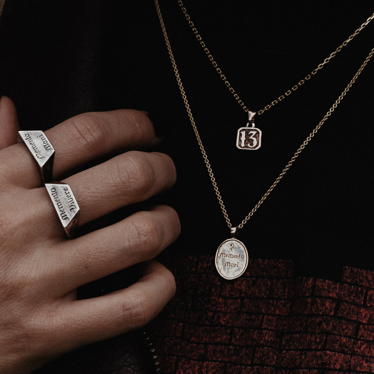 13 Pendant - Solid 9ct. Gold